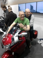 Testing pillion capabilities of VFR1200 - Motorbeurs, 26 Feb 2012