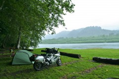 Camping along Klamath River