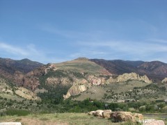 The old quarry scar and the waldo canyon fire damage all around it