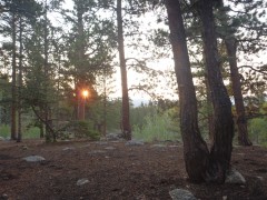 twin lakes camp sunrise