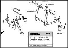 CENTER STAND PARTS VIEW V6