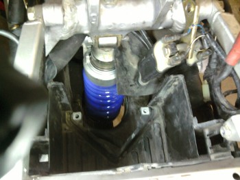 Old shock in place