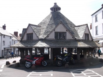 Creative parking in Dunster England