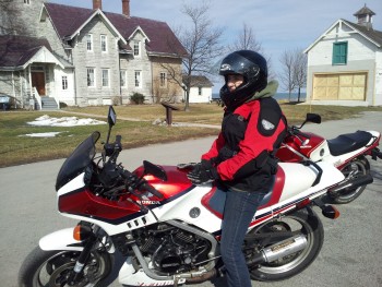 wife trying out thee 84 vf500