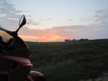 Riding until the sunrise