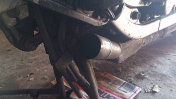 right exhaust without muffler