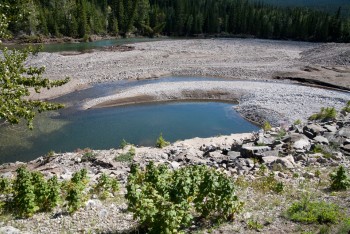 Highwood River taking new channels after the flood