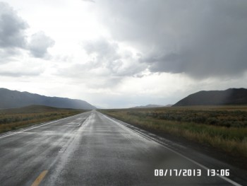 US 50 "loneliest road in America" just west of Delta, Utah