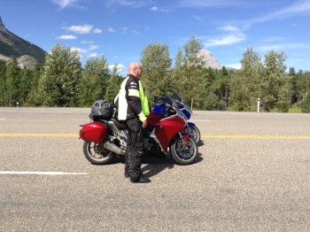 Waiting out a bike accident outside Fernie BC