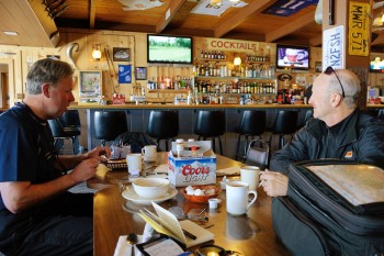 21 - coffee break at Sportsman's Cafe in Bridgeport, Cal