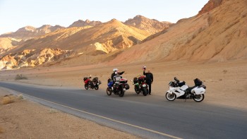 47 - Tony shows off his new hat at Artist's Drive, Death Valley