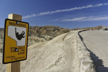 37 - mind the sign Tony - Zabriskie Point, Death Valley