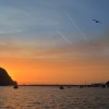 60 - evening twilight at Morro Bay, Cal - no vampires