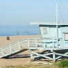 56 - lifeguard hut at Will Rogers State Beach, near Santa Monica, Cal