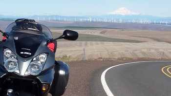 Volcanos and windmills in Oregon