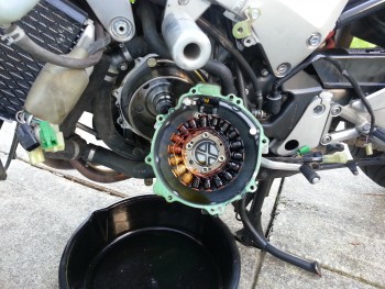 burnt stator