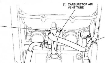 1994 VFR750F Carb Air vent tube