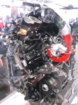 H2 Super charger engine Cut away