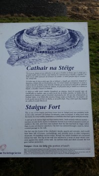 Plaque about Staigue Fort
