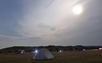 Night Camping in the Badlands