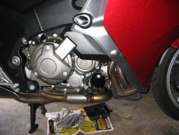 myVFR1200 enginesidecover right removed