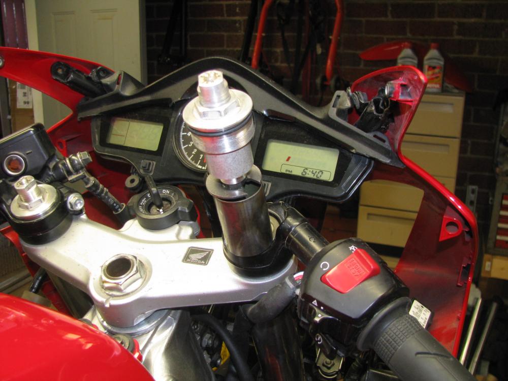 30 min fork oil change On bike Suspension VFRDiscussion