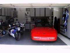 The previous garage set up