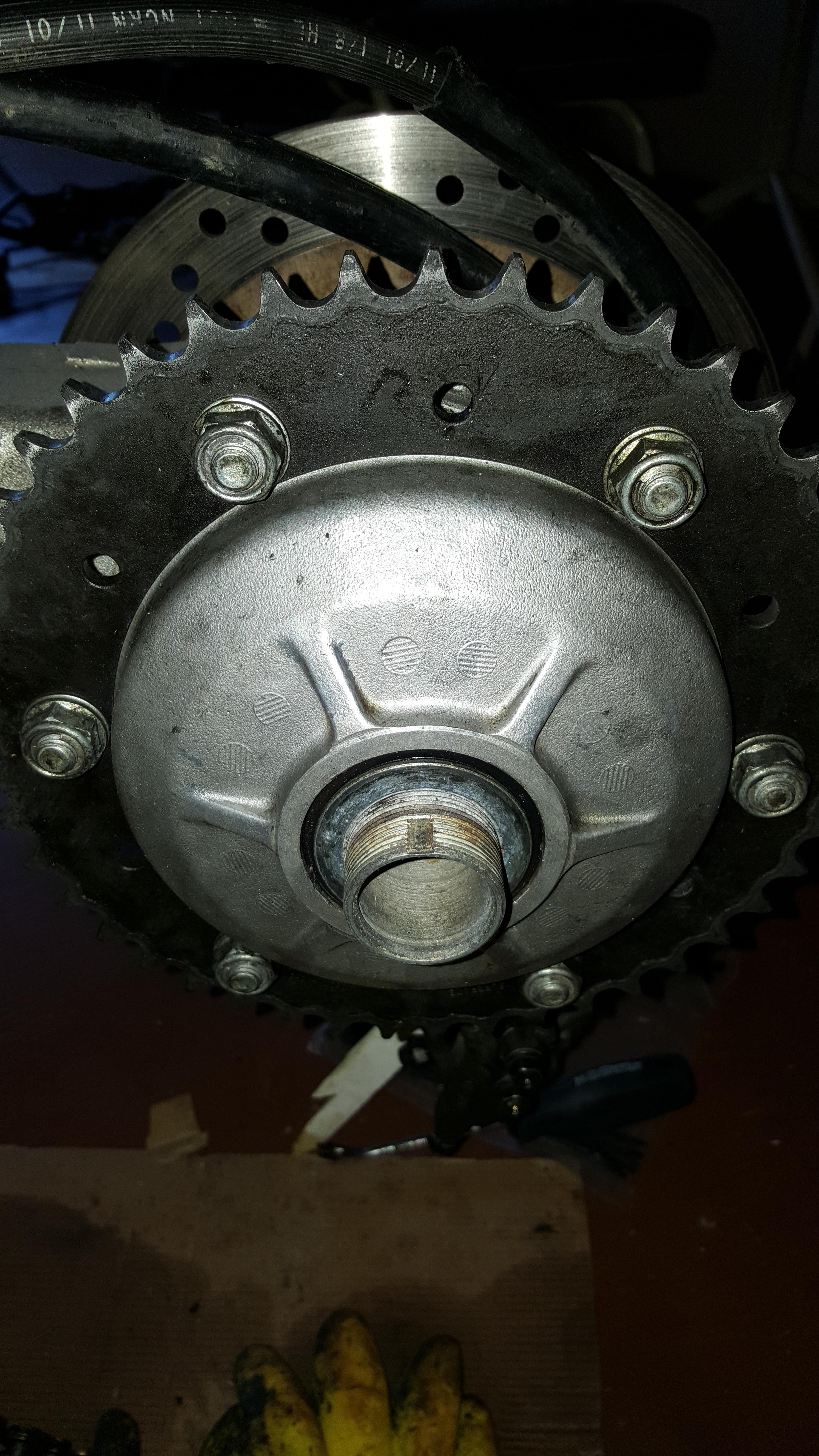 Rear axle stuck Maintenance Questions VFRDiscussion