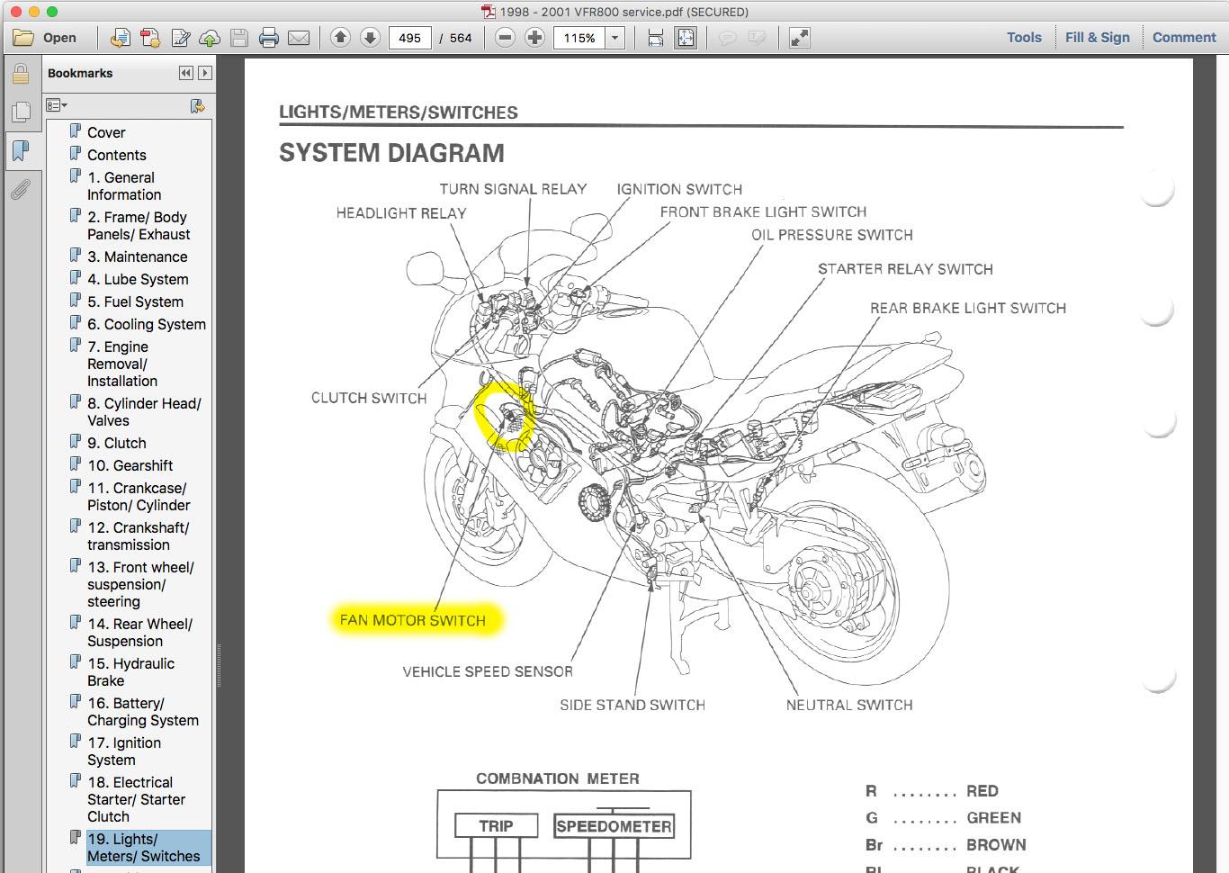 Fan not working fifth generation vfr s vfrdiscussion
