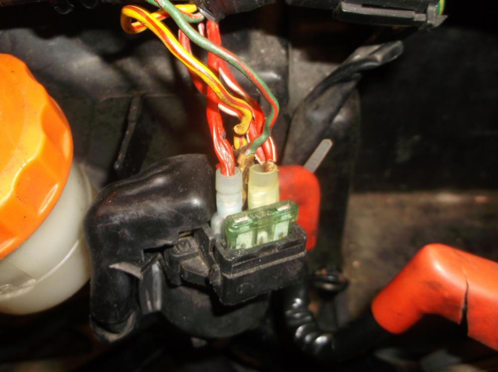 Melted starter relay wire Sixth Generation VFR's VFRDiscussion