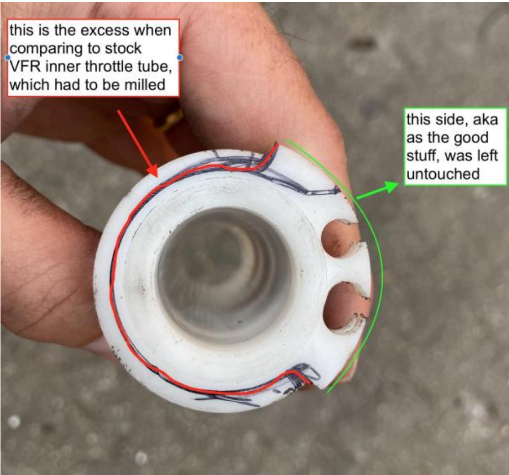 Quick Throttle mod - R6 inner throttle tube - Fifth Generation VFR's