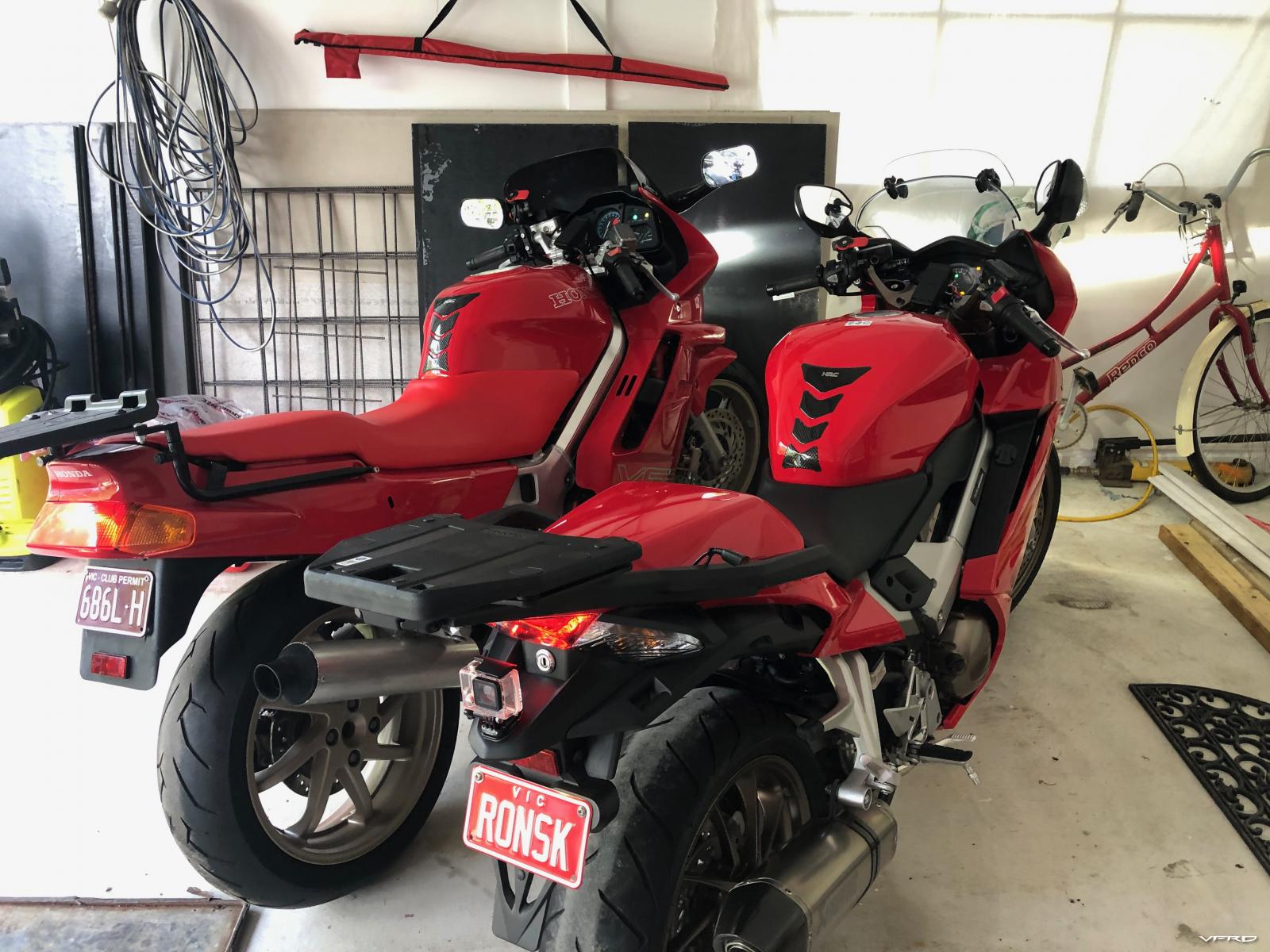 2015 VFR800 and 1991 VFR750