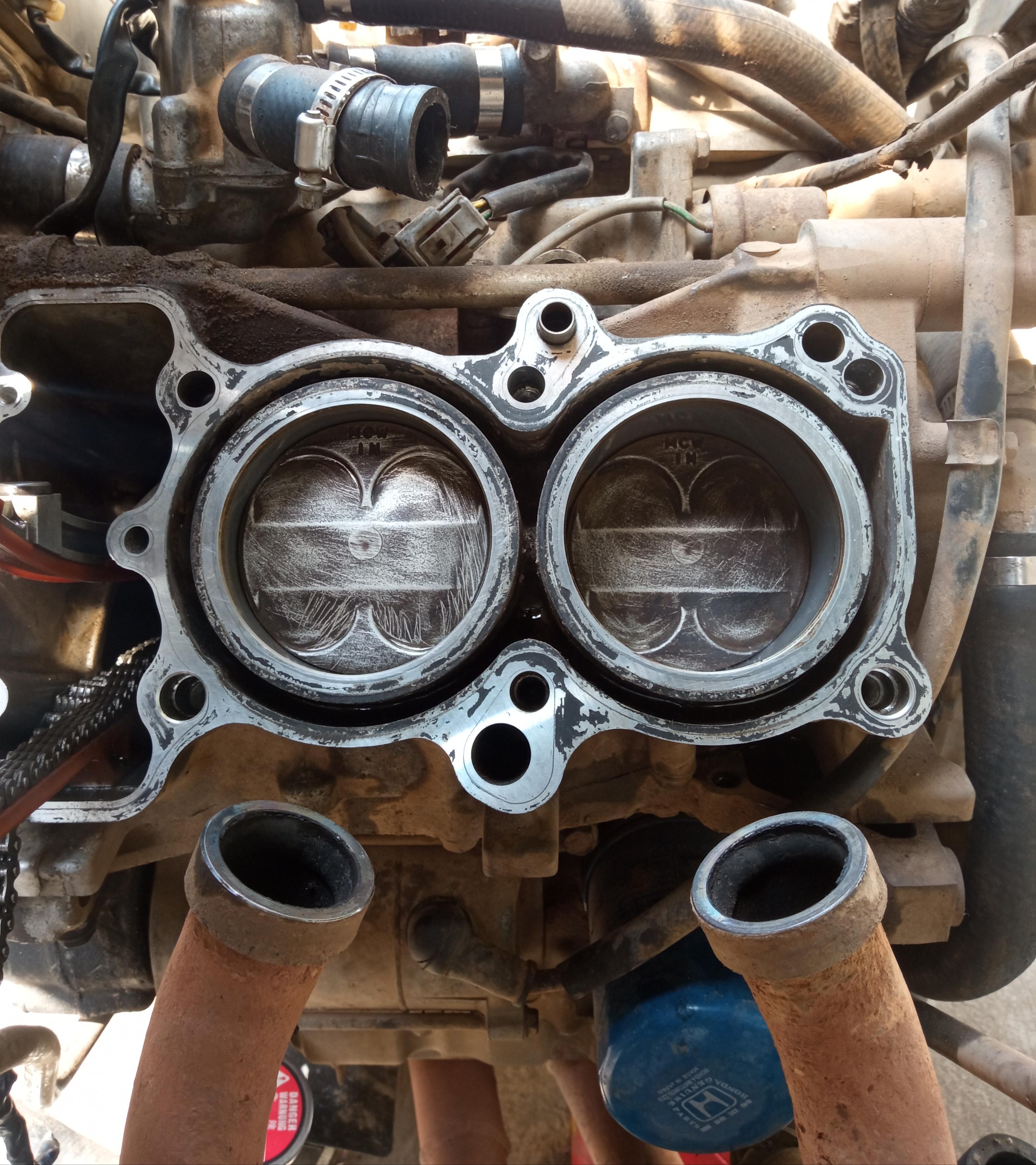 Rattle/clatter from timing chain after bent valve. Bad chain guide? Sixth Generation VFR's