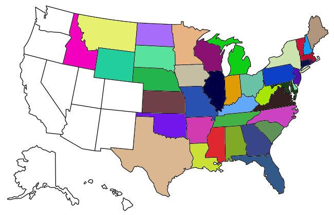 Visited States Map.jpg - Visited States Maps - VFRDiscussion