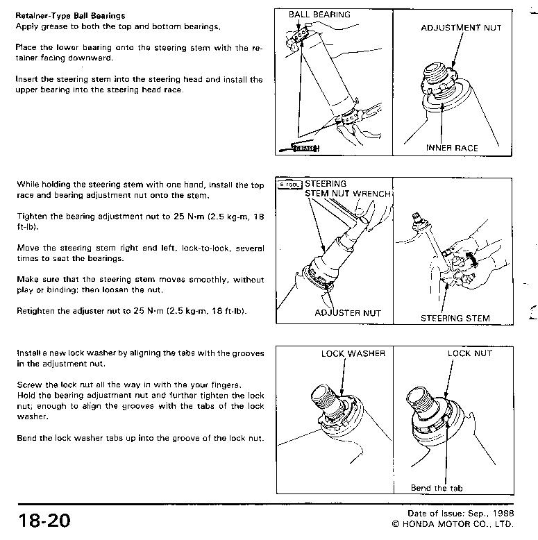 Tapered roller steering head bearings help wanted Modification